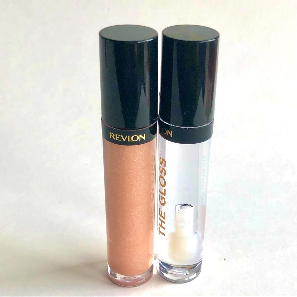 Set of Revlon Super Lustrous The Lip Gloss Shades Sandstorm & Clear